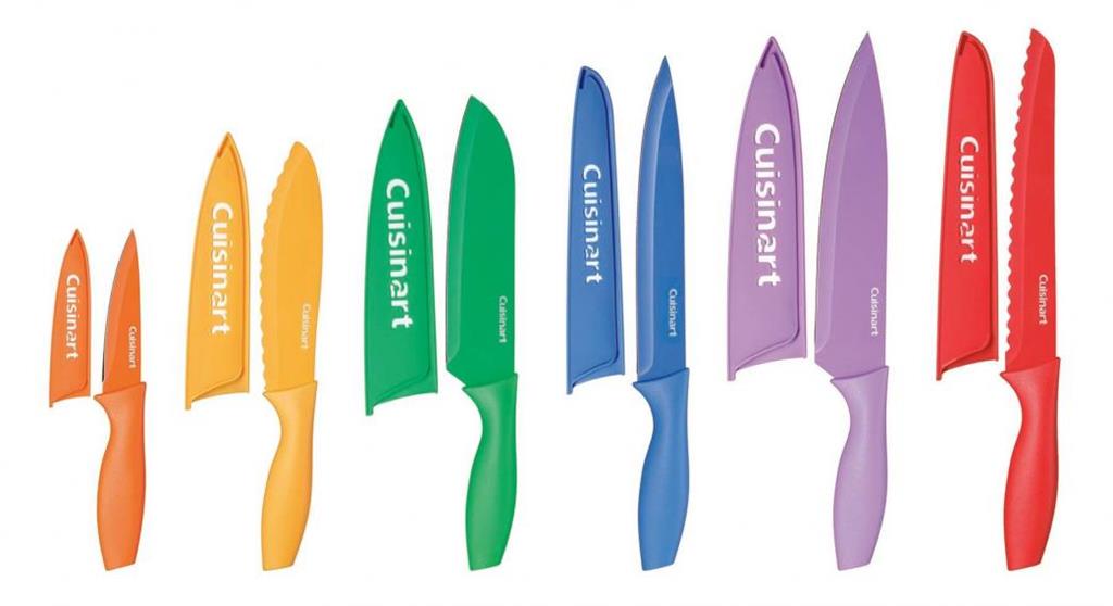 12pc Color Knife Set with Blade Guards