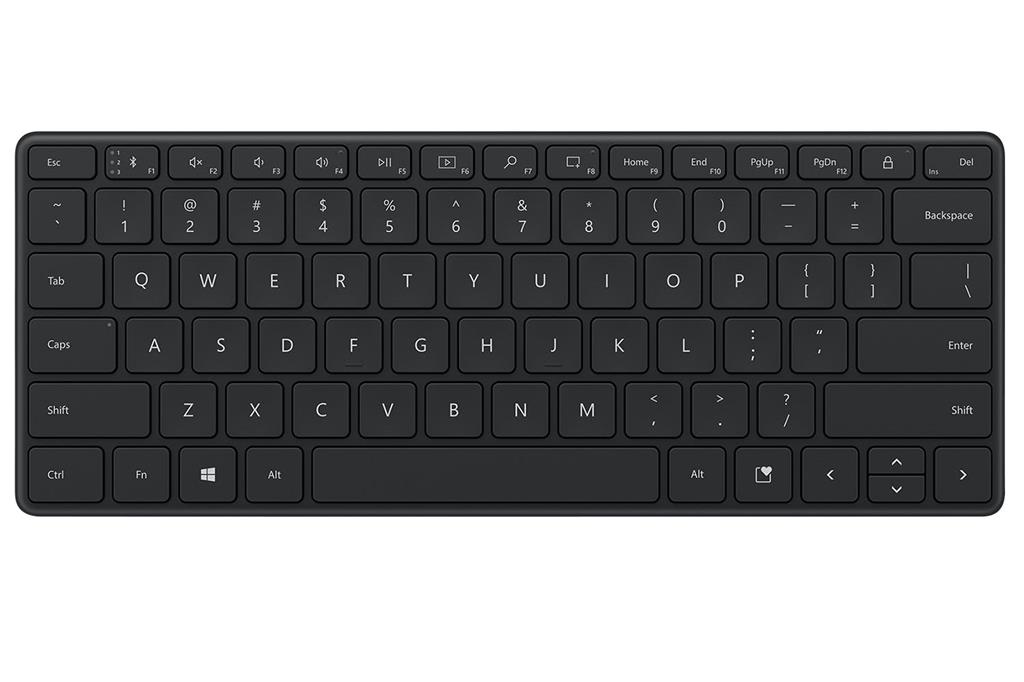 Microsoft® MS Bluetooth Compact Keyboard Bluetooth Spanish  Black