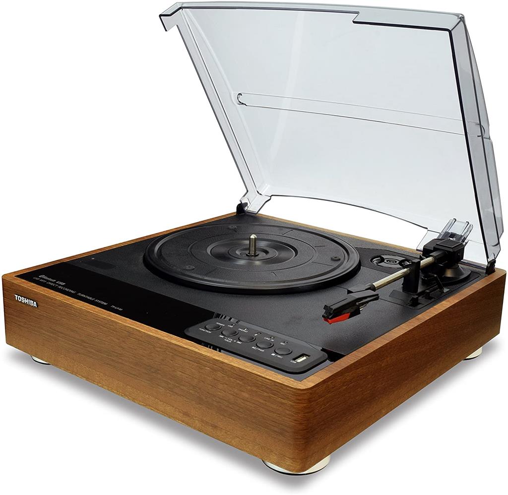 Turntable with Stereo Speakers, Bluetooth & Encoding