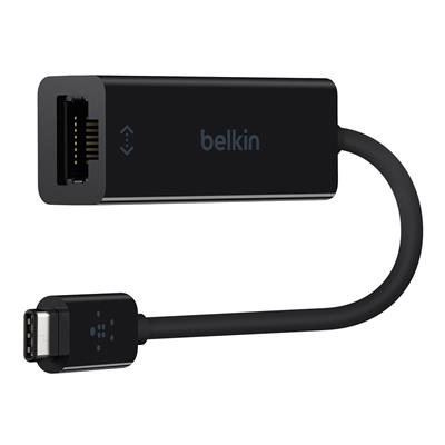 BELKIN ADAPTER, USB-C TO GIGABIT ETHERNET, BLACK
