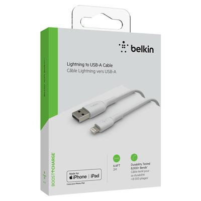 BELKIN Cable BOOST?CHARGE™ Lightning to USB-A 2M - White
