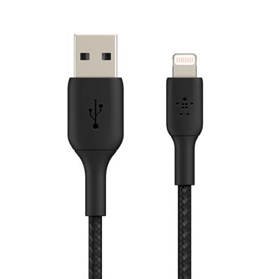 BELKIN Cable BOOST?CHARGE™ Braided Lightning to USB-A 1M- Black