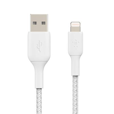 BELKIN Cable BOOST?CHARGE™ Braided Lightning to USB-A 1M- White
