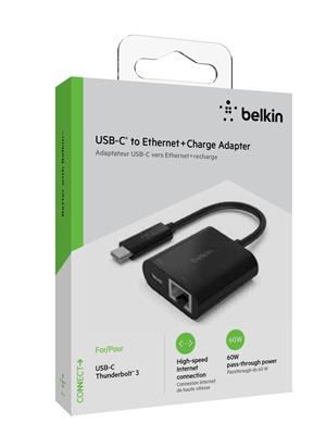 USB-C to Ethernet + Charge Adapter (USB-C TO GBE, 60W PD)