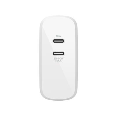 BELKIN WALL CHARGER BOOST?CHARGE™ Wall Charger 68W Dual USB-C PD GaN
