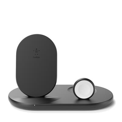 BELKIN Wireless charger 3 in 1  7.5W phone - Apple watch  Airpods - Black
