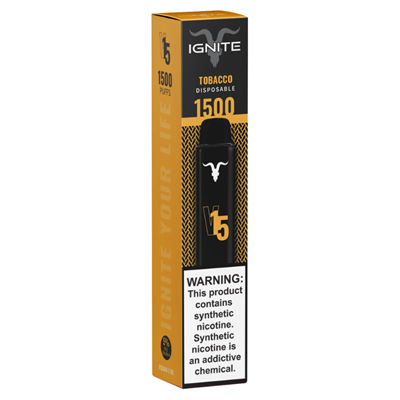 V15 - 1500 Puffs - TDN - Nic .5g - Tobacco
