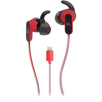 Headphone  JBL AWARE In-Ear Earbud Wired Headphones w/ Microphone - Red
