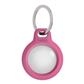 Secure Holder with Key Ring for AirTag Pink