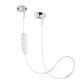 BT v5.0 earphone with mic & control   - White