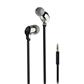 In-ear stereo earphones  silver